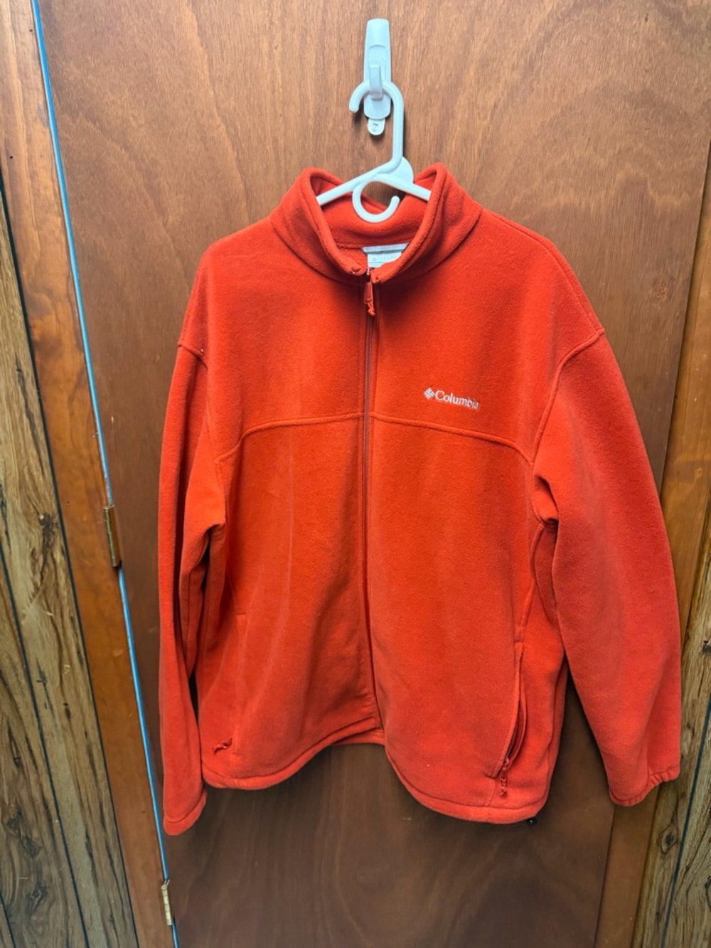 Columbia Adults Orange Full-Zip Fleece Jacket